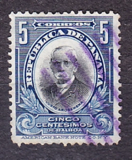 PANAMA 1909, Michel 82, razená. PREZIDENT J. AROSEMENA.
