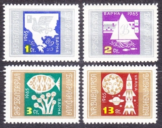 BULHARSKO 1965, Michel 1550-1553, ** čistá séria. VÝSTAVA ZNÁMOK BALKANFILA.