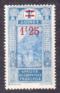 FRANCÚZSKA GUINEA 1924, Michel 112, * čistá. KOLÓNIE. KRAJINY - PRETLAČ.