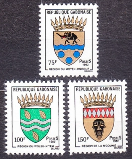 GABON 1982, Michel 813-815, * čistá séria. ERBY.