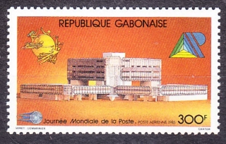 GABON 1985, Michel 944, ** čistá séria. SVETOVÝ DEŇ POŠTY.