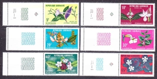 GABON 1972, Michel 464-469, ** čistá séria. KVETY.