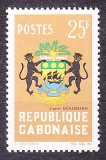 GABON 1964, Michel 197, ** čistá séria. ERB.