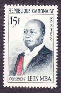 GABON 1962, Michel 167, * čistá. PREZIDENT LÉON M´BA.