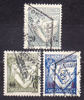 MOZAMBIK 1933, Michel 279, 285, 290, razené. KOLÓNIE. LUSIADAS.