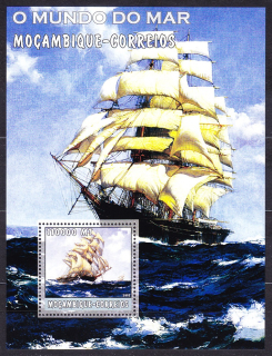 MOZAMBIK 2002, Michel Block 169, ** čistý hárček. PLACHETNICE.