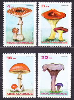 MOZAMBIK 1986, Michel 1057-1060, ** čistá séria. HUBY.