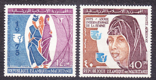 MAURITÁNIA 1975, Michel 509-510, ** čistá séria. MEDZINÁRODNÝ ROK ŽIEN.