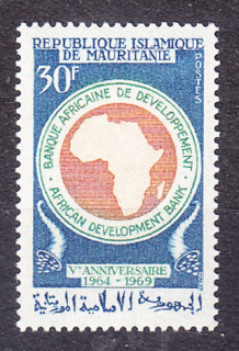 MAURITÁNIA 1969, Michel 380, ** čistá séria. AFRICKÁ ROZVOJOVÁ BANKA.