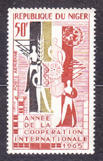NIGER 1965, Michel 113, ** čistá séria. OSN - SPOLUPRÁCA.