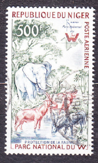 NIGER 1960, Michel 13, razená séria. AFRICKÉ ZVIERATÁ.