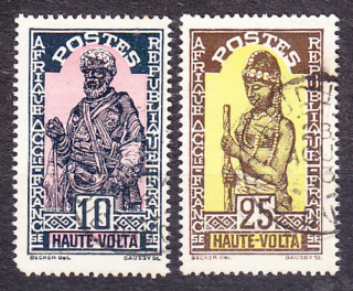 HORNÁ VOLTA 1928, Michel 47, 50, razené. KOLÓNIE. DOMORODCI.