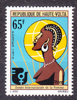 HORNÁ VOLTA 1975, Michel 600, ** čistá séria. MEDZINÁRODNÝ ROK ŽIEN.
