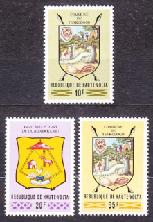 HORNÁ VOLTA 1977, Michel 647-649, ** čisté. ERBY.