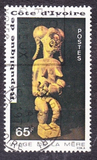 POBREŽIE SLONOVINY 1976, Michel 482, razená séria. SOCHÁRSTVO - DEŇ MATIEK.