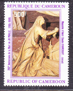 KAMERUN 1985, Michel 1100, ** čistá. SOCHÁRSTVO - J. PIGALLE.