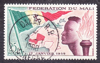 MALI 1959, Michel 1, razená séria. VZNIK FEDERÁCIE.