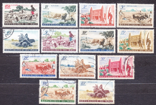 MALI 1961, Michel 30-39, 42-44, razené. POĽNOHOSPODÁRSTVO.