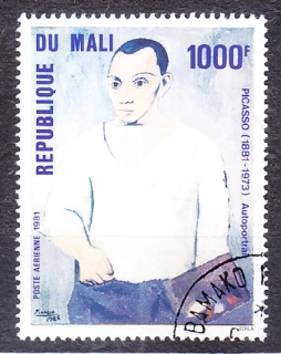 MALI 1981, Michel 828, razená séria. PICASSO - AUTOPORTRÉT.