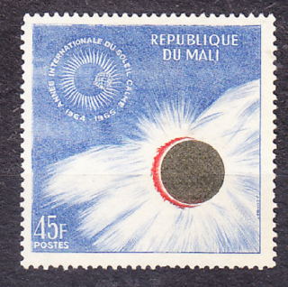 MALI 1964, Michel 90, razená séria. MEDZINÁRODNÝ ROK SLNKA.