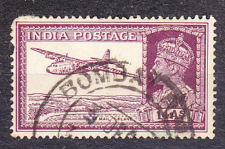 INDIA 1940, Michel 164, razená séria. KOLÓNIE. KRÁĽ GEORGE VI. - LIETADLO.