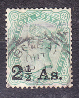 INDIA 1891, Michel 42, razená séria. KOLÓNIE. KRÁĽOVNÁ VICTORIA - PRETLAČ.