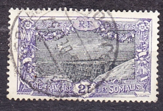 FRANCÚZSKE SOMÁLSKO 1915, Michel 118, razená. KOLÓNIE. KRAJINY - ŽELEZNIČNÝ MOST.