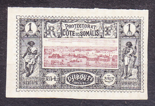 FRANCÚZSKE SOMÁLSKO 1894, Michel 6, čistá bez lepu. KOLÓNIE. KRAJINY.
