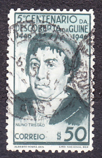PORTUGALSKÁ GUINEA 1946, Michel 252, razená. KOLÓNIE. MOREPLAVEC N. TRISTAO.