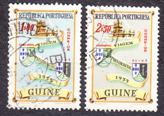 PORTUGALSKÁ GUINEA 1955, Michel 292-293, razená séria. KOLÓNIE. KRAJINY, ERBY.