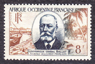 FRANCÚZSKA ZÁPADNÁ AFRIKA 1954, Michel 70, ** čistá séria. KOLÓNIE. GUVERNÉR N. BAILAY.