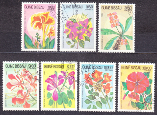 GUINEA-BISSAU 1983, Michel 724-730, razená séria. KVETY.