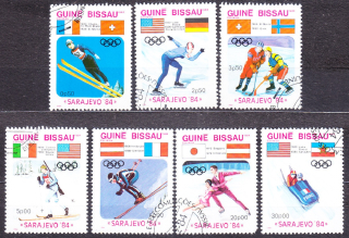 GUINEA-BISSAU 1984, Michel 738-744, razená séria. ZOH V SARAJEVE.