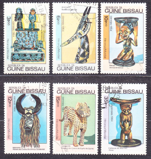GUINEA-BISSAU 1984, Michel 786-791, razené. AFRICKÉ UMENIE.