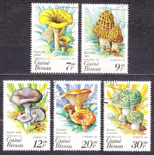 GUINEA-BISSAU 1985, Michel 846-850, razené. HUBY.