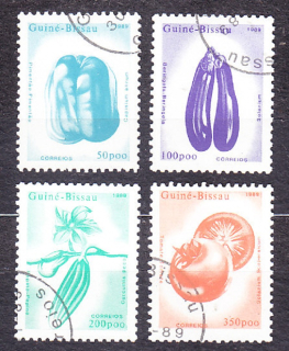 GUINEA-BISSAU 1989, Michel 1026-1029, razené. OVOCIE.
