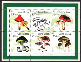 GUINEA-BISSAU 2001, Michel 1578-1583, ** čistá séria v TL. HUBY.