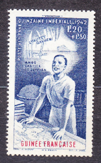 FRANCÚZSKA GUINEA 1942, Michel 189, ** čistá séria. KOLÓNIE. TÝŽDEŇ DARCOVSTVA.
