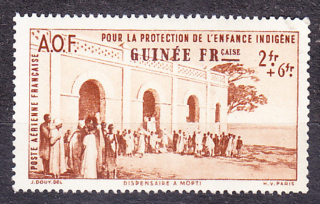 FRANCÚZSKA GUINEA 1942, Michel 187, ** čistá. KOLÓNIE. KRAJINY - LEKÁREŇ.