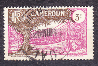 KAMERUN 1927, Michel 111, razená. KOLÓNIE. KRAJINY.