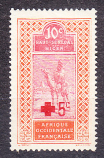 HORNÝ SENEGAL A NIGER 1916, Michel 35, * čistá séria. KOLÓNIE. ČEVENÝ KRÍŽ.
