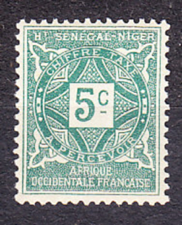 HORNÝ SENEGAL A NIGER 1915, Michel 8, * čistá. KOLÓNIE. DOPLATNÉ. ČÍSLICE.