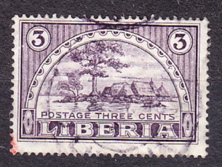LIBÉRIA 1915, Michel 127, razená. KRAJINY.