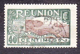 RÉUNION 1922, Michel 99, razená. KOLÓNIE. KRAJINY, LODE.