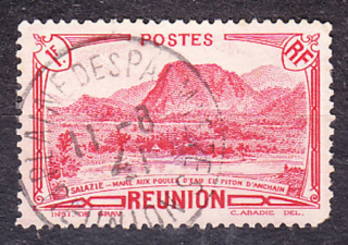 RÉUNION 1933, Michel 144, razená. KOLÓNIE. KRAJINY.