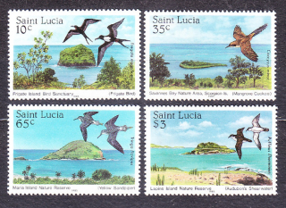 ST. LUCIA 1985, Michel 771-774, ** čistá séria. KRAJINY - VTÁCTVO.