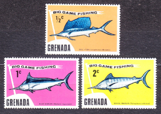 GRENADA 1975, Michel 630-632, * čisté. RYBY.