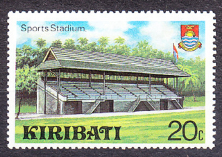 KIRIBATI 1980, Michel 359, ** čistá. ŠPORTOVÝ ŠTADIÓN.
