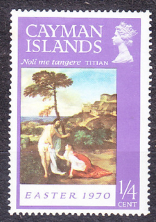 CAYMAN ISLANDS 1970, Michel 250, * čistá. KOLÓNIE. VEĽKÁ NOC, MAĽBY - TIZIAN.