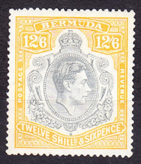 BERMUDA 1938, Michel 115, ** čistá. KOLÓNIE. KRÁĽ GEORGE VI.